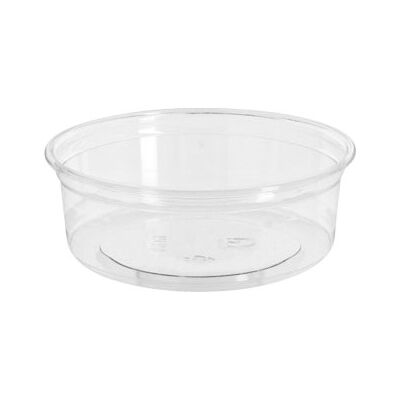 No-Name Deli Pot, Rund, Rpet, Klar, 250 Ml, 50 Stk. No-Name Deli Pot, Rund, Rpet, Klar, 250 Ml, 50 Stk.