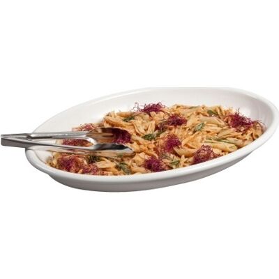 Brønnum Buffet-Line Fad, Oval, 503x360x67mm, Hvid Brønnum Buffet-Line Fad, Oval, 503x360x67mm, Hvid