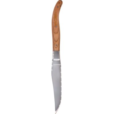Solex Laguiole Steakkniv M/grillskær,Brun Træskaft Solex Laguiole Steakkniv M/grillskær,Brun Træskaft