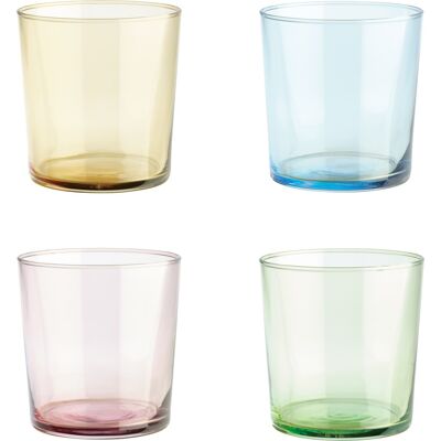 Aida Colours Drikkeglas, 4-Pak, Farvemix, 34,5 Cl Aida Colours Drikkeglas, 4-Pak, Farvemix, 34,5 Cl