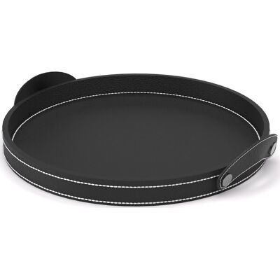 Steel Function Bakke, Rund, Pu Læder, Ø40 Cm. Steel Function Bakke, Rund, Pu Læder, Ø40 Cm.