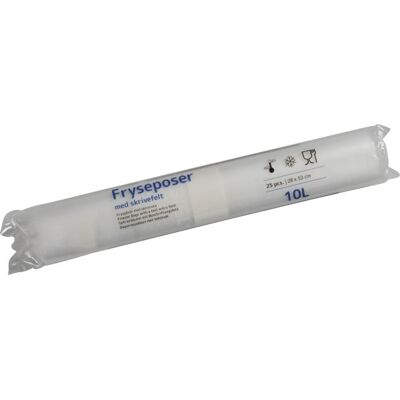 LOCAL Frysepose - 10 L, 53x28cm, Rulle af 25 LOCAL Frysepose - 10 L, 53x28cm, Rulle af 25