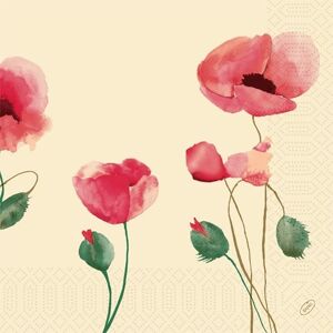 Duni Middagsserviet, 3-Lag, Poppy Charm, 250 Stk. Duni Middagsserviet, 3-Lag, Poppy Charm, 250 Stk.