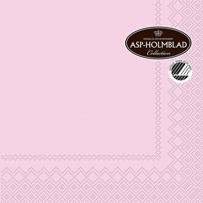 ASP-Holmblad Frokostserviet, 3-Lags, Lyserød, 20 Stk. ASP-Holmblad Frokostserviet, 3-Lags, Lyserød, 20 Stk.