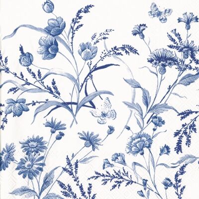 ASP-Holmblad Frokostserviet, 3-Lags, May Flower Blue, 20 Stk. ASP-Holmblad Frokostserviet, 3-Lags, May Flower Blue, 20 Stk.