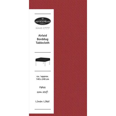 ASP-Holmblad Foldedug, Airlaid, 140x240 Cm, Rød ASP-Holmblad Foldedug, Airlaid, 140x240 Cm, Rød
