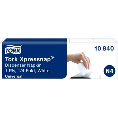 Tork N4 Xpressnap Serviet, 1-Lag, 1125 Stk. Tork N4 Xpressnap Serviet, 1-Lag, 1125 Stk.
