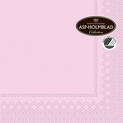 ASP-Holmblad Frokostserviet, 3-Lags, Lyserød, 20 Stk. ASP-Holmblad Frokostserviet, 3-Lags, Lyserød, 20 Stk.