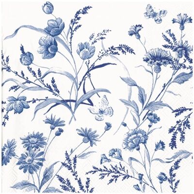 ASP-Holmblad Frokostserviet, 3-Lags, May Flower Blue, 20 Stk. ASP-Holmblad Frokostserviet, 3-Lags, May Flower Blue, 20 Stk.
