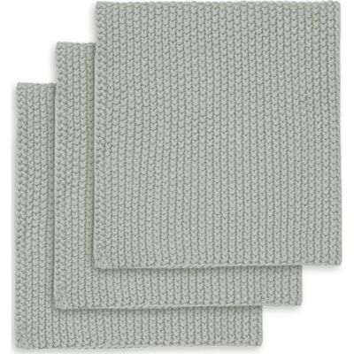 Engholm Karklud, Bomuld, 25x25 Cm, Grå, 3 Stk. Engholm Karklud, Bomuld, 25x25 Cm, Grå, 3 Stk.