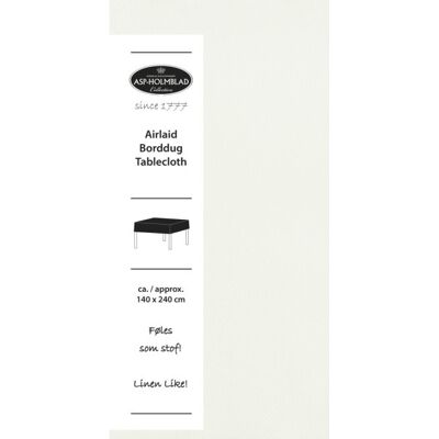 ASP-Holmblad Foldedug, Airlaid, 140x240 Cm, Hvid ASP-Holmblad Foldedug, Airlaid, 140x240 Cm, Hvid