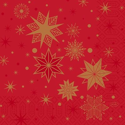 Duni Frokostserviet, 3-Lag, Stargazing Red, 50 Stk Duni Frokostserviet, 3-Lag, Stargazing Red, 50 Stk