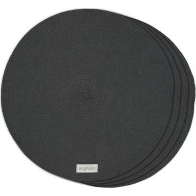 Engholm Thor Dækkeserviet, Ø40 Cm, Grå, 4 Stk. Engholm Thor Dækkeserviet, Ø40 Cm, Grå, 4 Stk.
