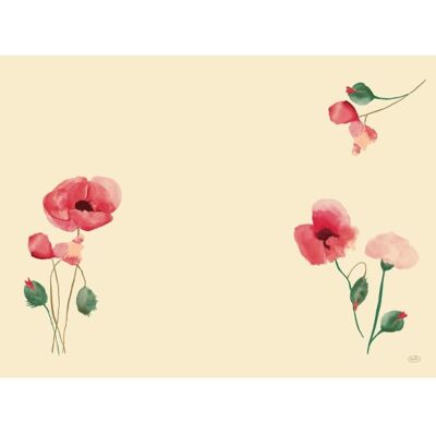 Dunicel Dækkeserviet, 30x40cm, Poppy Charm, 100stk Dunicel Dækkeserviet, 30x40cm, Poppy Charm, 100stk