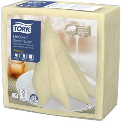 Tork Linstyle Middagsserviet, Champagne, 50 Stk. Tork Linstyle Middagsserviet, Champagne, 50 Stk.