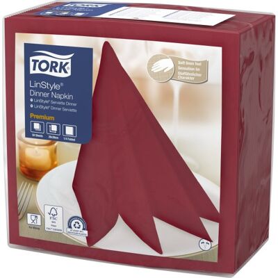 Tork Linstyle Middagsserviet, Bordeaux, 50 Stk. Tork Linstyle Middagsserviet, Bordeaux, 50 Stk.
