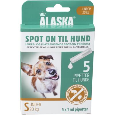 Alaska Flåt- Og Loppemiddel, Hund 1-20 Kg, 5x1 Ml Alaska Flåt- Og Loppemiddel, Hund 1-20 Kg, 5x1 Ml