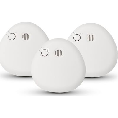 Housegard Pebble Sa700 Optisk Røgalarm, 3-Pak Housegard Pebble Sa700 Optisk Røgalarm, 3-Pak