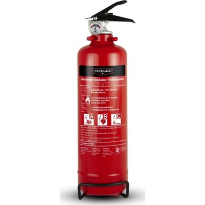 Housegard Pulverslukker 1 Kg Rød Housegard Pulverslukker 1 Kg Rød
