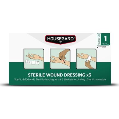 Housegard Sterilt Sårforbinding - 3-Pak Housegard Sterilt Sårforbinding - 3-Pak