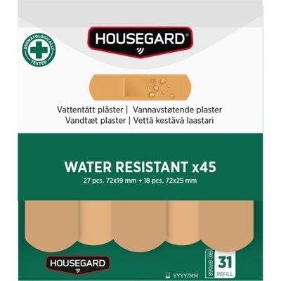 Housegard Vandafvisende Plastre, (2x45 Stk) Housegard Vandafvisende Plastre, (2x45 Stk)