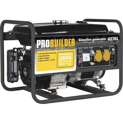 Probuilder Generator Med 4-Taktsmotor, 3000w Probuilder Generator Med 4-Taktsmotor, 3000w