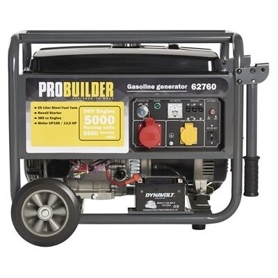 Probuilder Generator Med 4-Taktsmotor, 5500w Probuilder Generator Med 4-Taktsmotor, 5500w