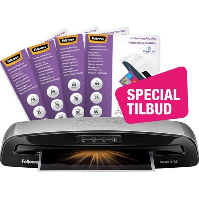 Specialtilbud Fellowes Saturn A3 Lamineringmaskine Specialtilbud Fellowes Saturn A3 Lamineringmaskine