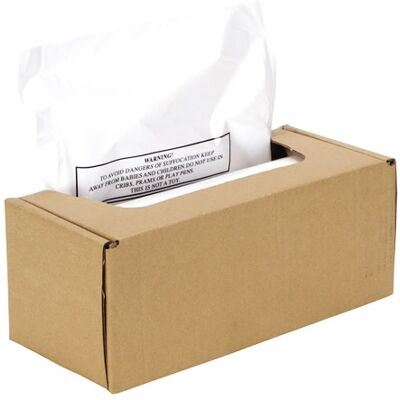 Fellowes 3608401 Makulatorposer, 20 Liter, 50 Stk. Fellowes 3608401 Makulatorposer, 20 Liter, 50 Stk.