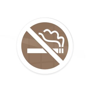Peleman Skilt   Rygning Forbudt   Ø10 Cm   Brun