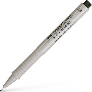 Faber-Castell Pigment Fineliner   0,8 Mm   Sort