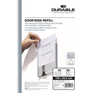 Durable Info Sign Indstik   149x52,5 Mm   10 Stk.