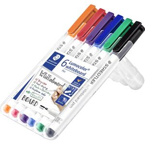 Staedtler 301 Whiteboard Marker   6 Farver