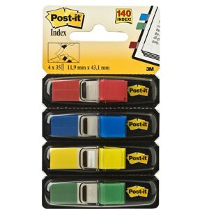 Post-It Indexfaner   12x43 Mm   4 Farver