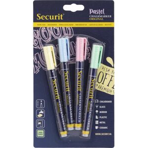 Securit Sma100 Kridtmarker   Pastel   4 Farver