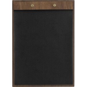 Securit Walnut Leather Menuholder   A4