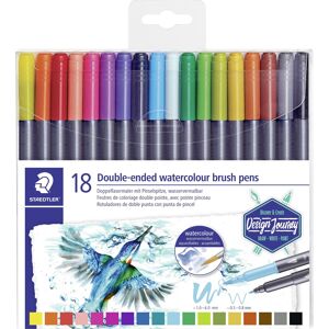 Staedtler Dj Duo Akvareltusser   18 Farver