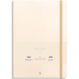 Burde Deluxe Notesbog   B5   Linjeret   Beige