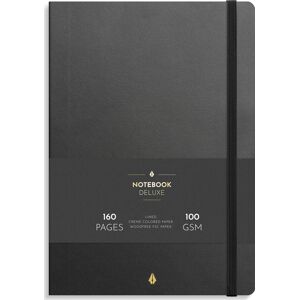 Burde Deluxe Notesbog   B5   Linjeret   Black