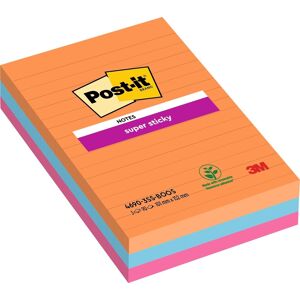 Post-It Super Sticky Notes   Boost   101x152 Mm