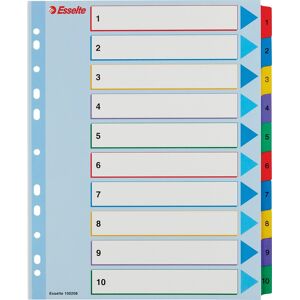 Esselte Mylar Register   A4   Overskriv   1-10