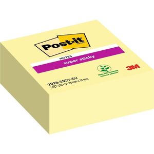 Post-It Super Sticky Cube   76x76 Mm   Gul