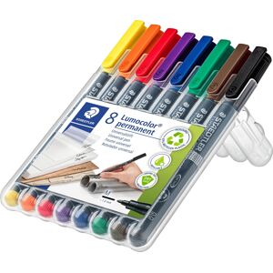 Staedtler 317 Permanent Marker   8 Farver