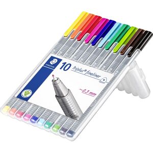 Staedtler Triplus Fineliner   10 Farver