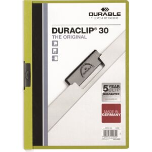 Durable Duraclip 30 Klemmappe A4 Grøn Durable Duraclip 30 Klemmappe A4 Grøn