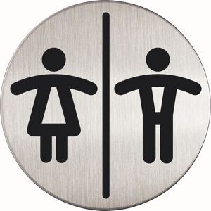 Durable Skilt Rundt Dame/herre Toilet Durable Skilt Rundt Dame/herre Toilet
