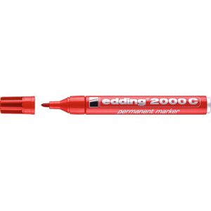 Edding 2000c Permanent Marker Rød Edding 2000c Permanent Marker Rød
