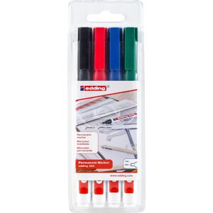 Edding 400 Permanent Marker 4 Farver Edding 400 Permanent Marker 4 Farver