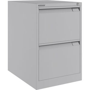 Bisley Hængemappeskab 2 Skuffer A4/folio, Lysegrå Bisley Hængemappeskab 2 Skuffer A4/folio, Lysegrå
