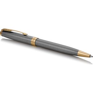 Parker Sonnet Chiselled Silver Gt Kuglepen M Parker Sonnet Chiselled Silver Gt Kuglepen M